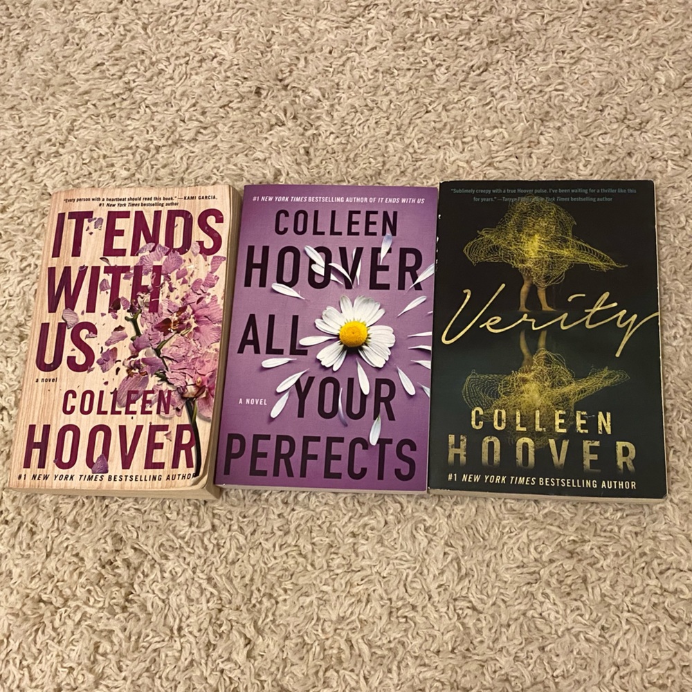 BUNDLE Colleen Hoover: All Your Perfects, It Ends With Us, & Verity